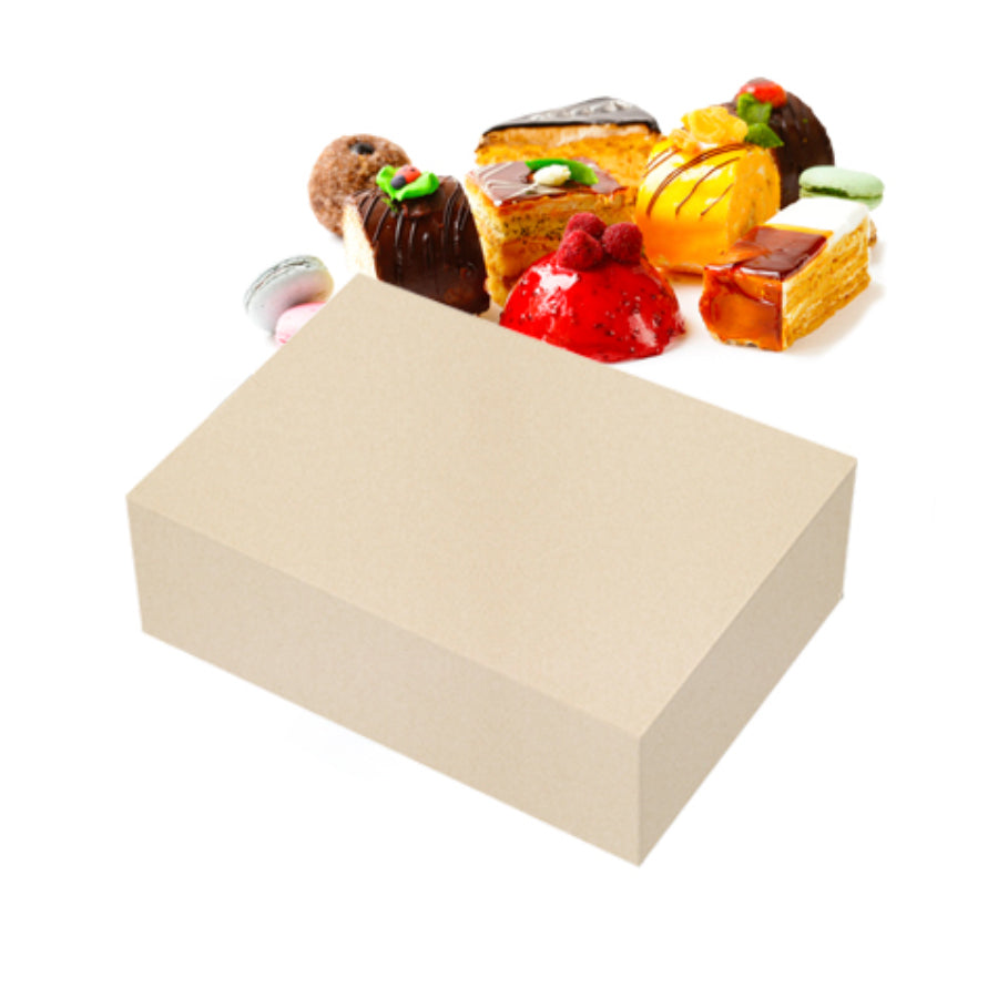 Recycled Cardboard Cake Boxes - Beige