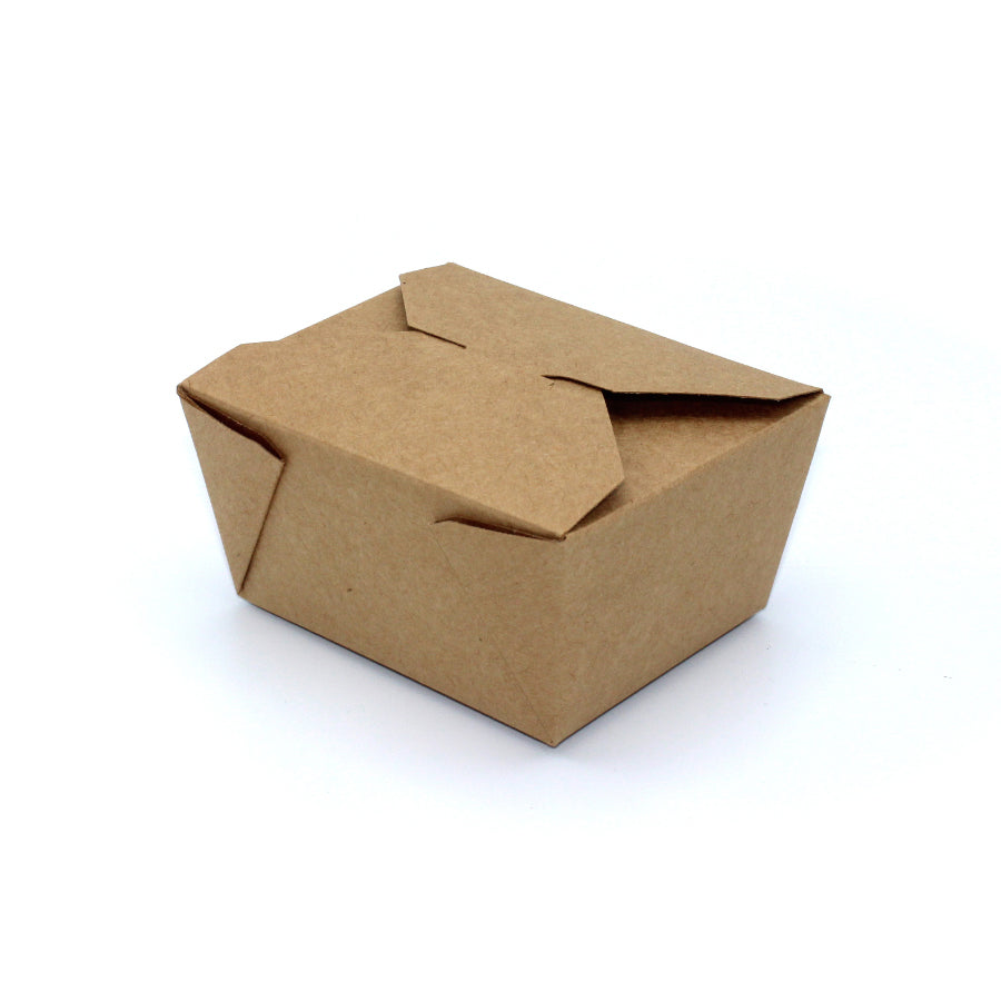 Kraft American Boxes for Take-Away with Plasticized Interior