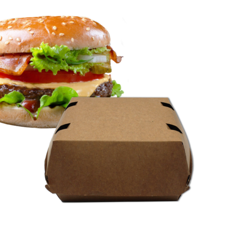 Cajas Take-Away con Tapa - Kraft