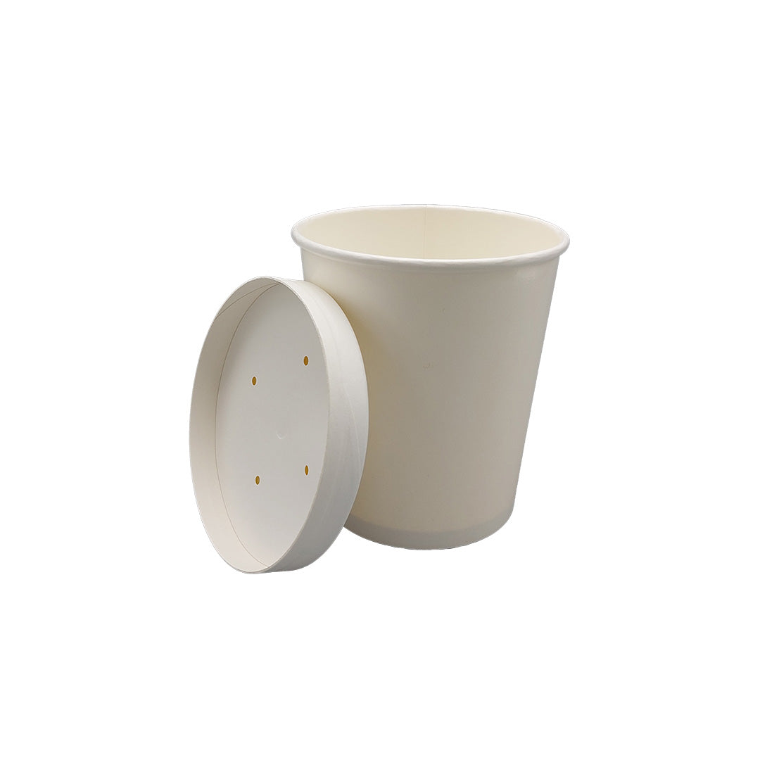 Envases para Sopa con Tapa y Fondo - Blanco
