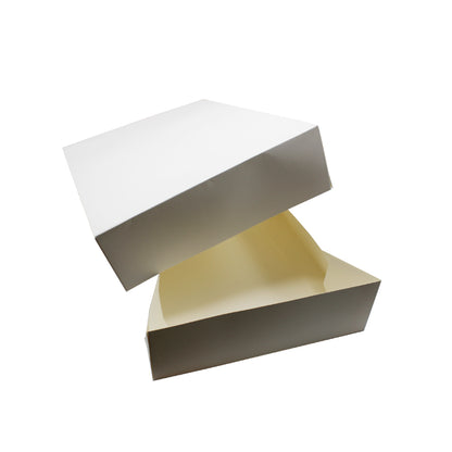 Folding Cardboard Boxes for Cakes - White