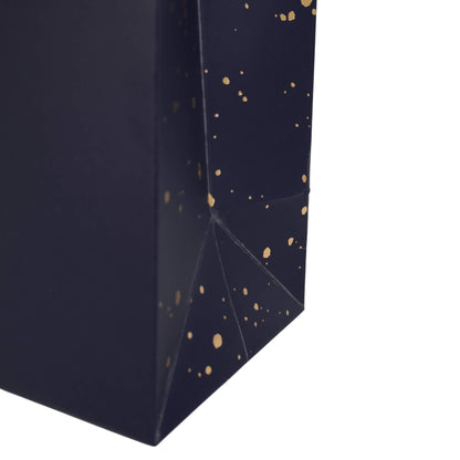 Sacos de Papel Couché 200g - Plastificado Mate - Azul, Dourado e Branco - "Noite Feliz"