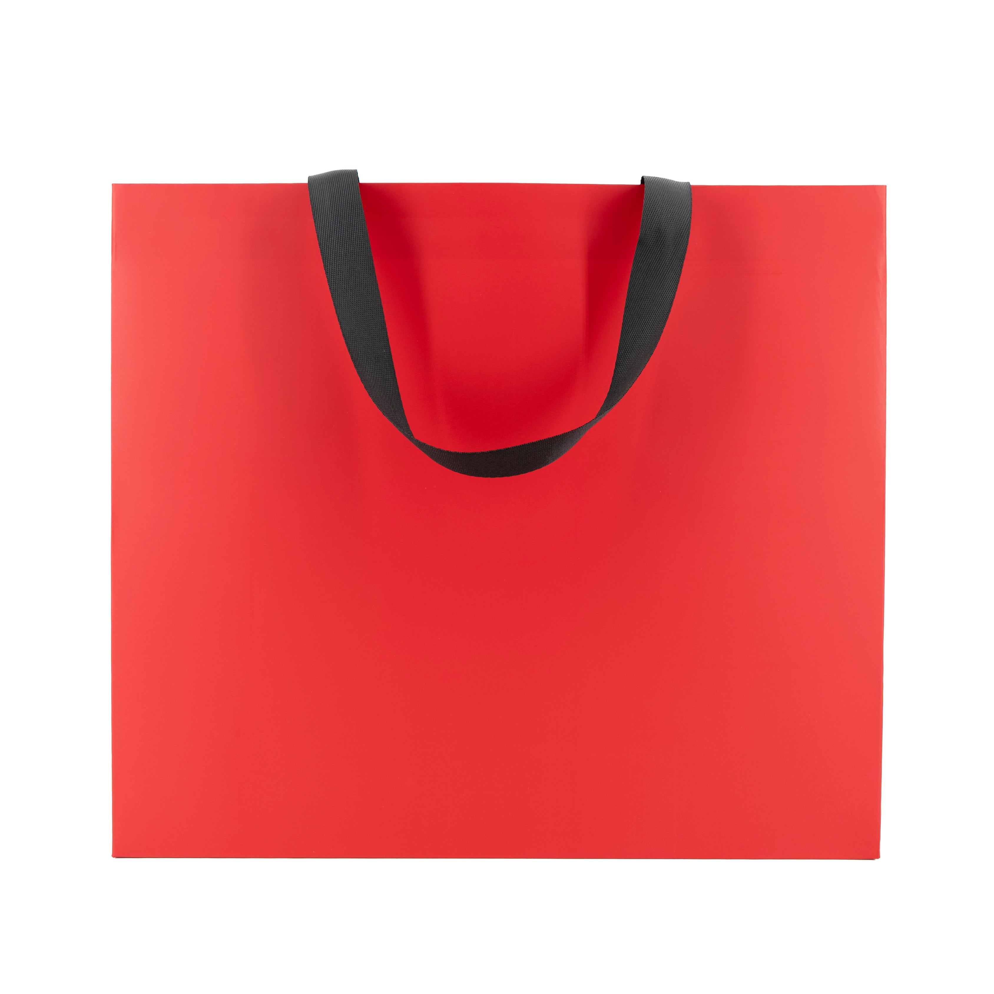 Sacos Premium em Cartolina 250g com Fita- Plastificado Mate - Vermelho
