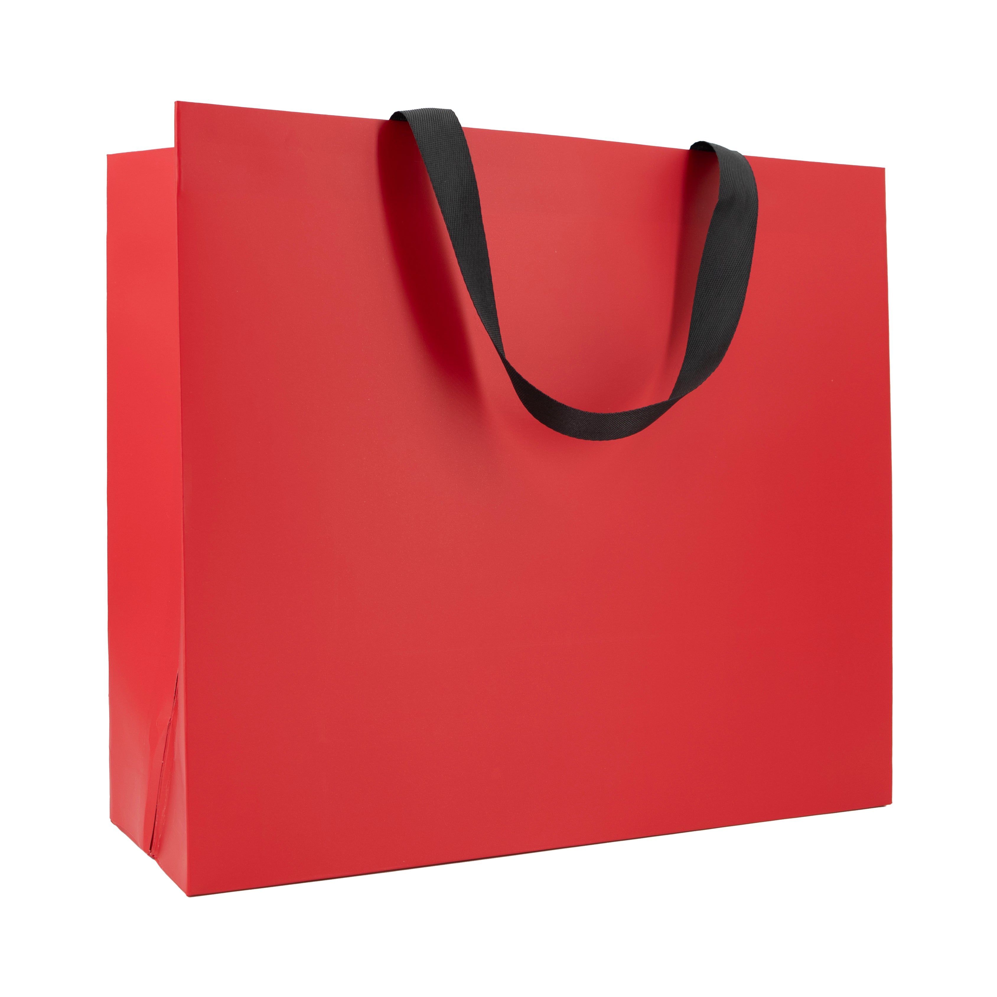 Sacos Premium em Cartolina 250g com Fita- Plastificado Mate - Vermelho