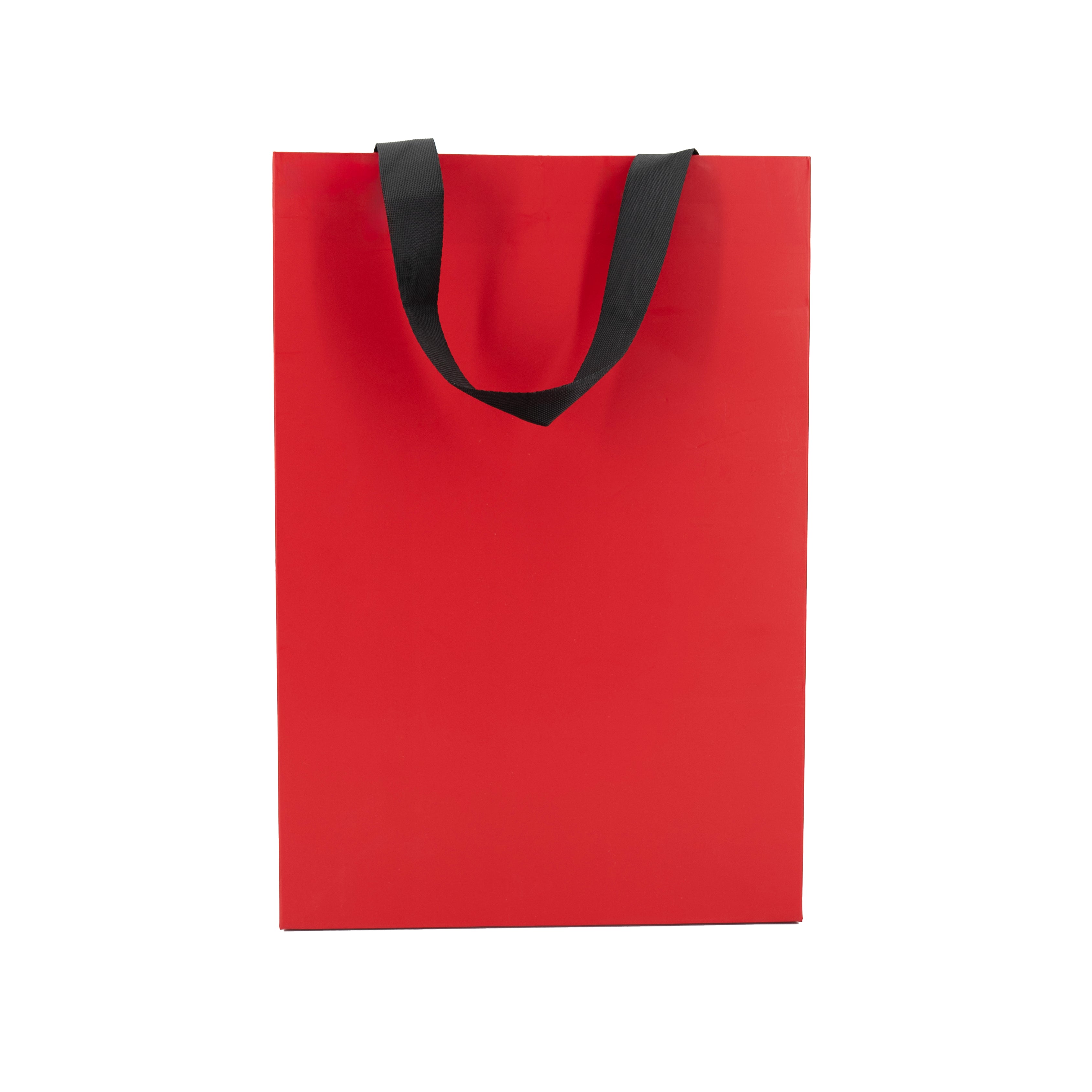 Sacos Premium em Cartolina 250g com Fita- Plastificado Mate - Vermelho