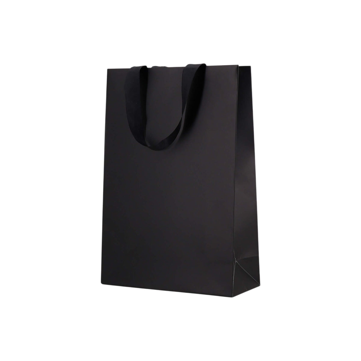 Sacos Premium Couché 250g com Fita - Plastificado Mate - Preto