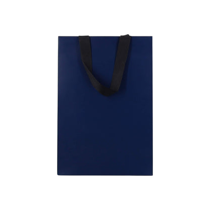 Sacos Premium Couché 250g com Fita - Plastificado Mate - Azul Escuro