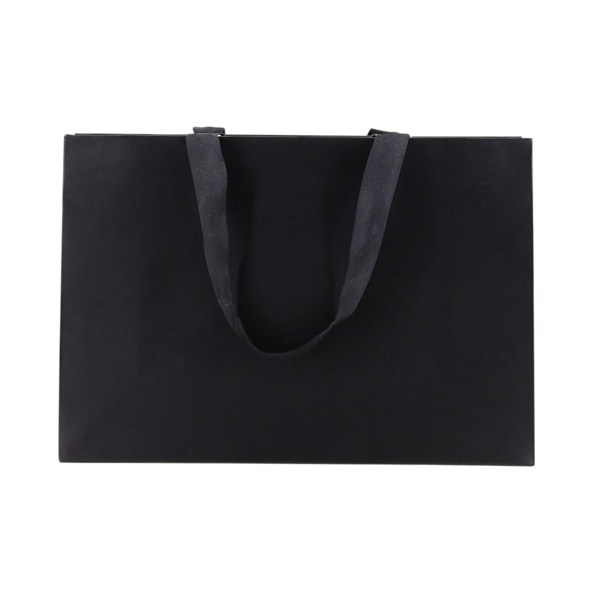 Sacos Premium Couché 250g com Fita - Plastificado Mate - Preto