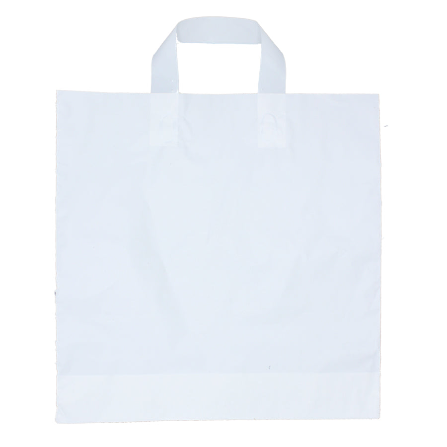Flex Loop Handle Plastic Bags - White