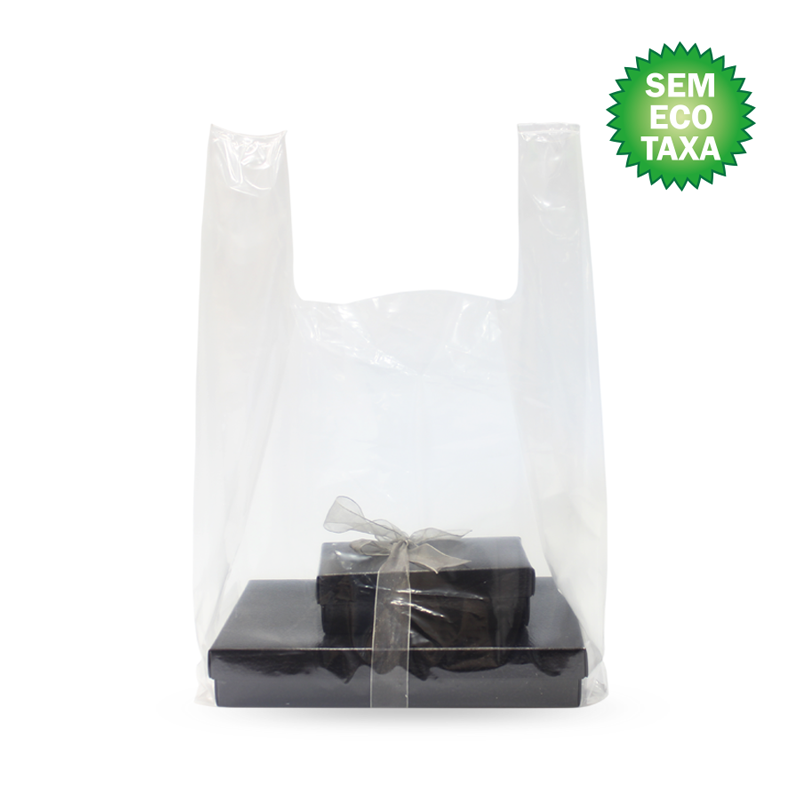Low-Density (LD) Plastic Bags with Handle - Clear