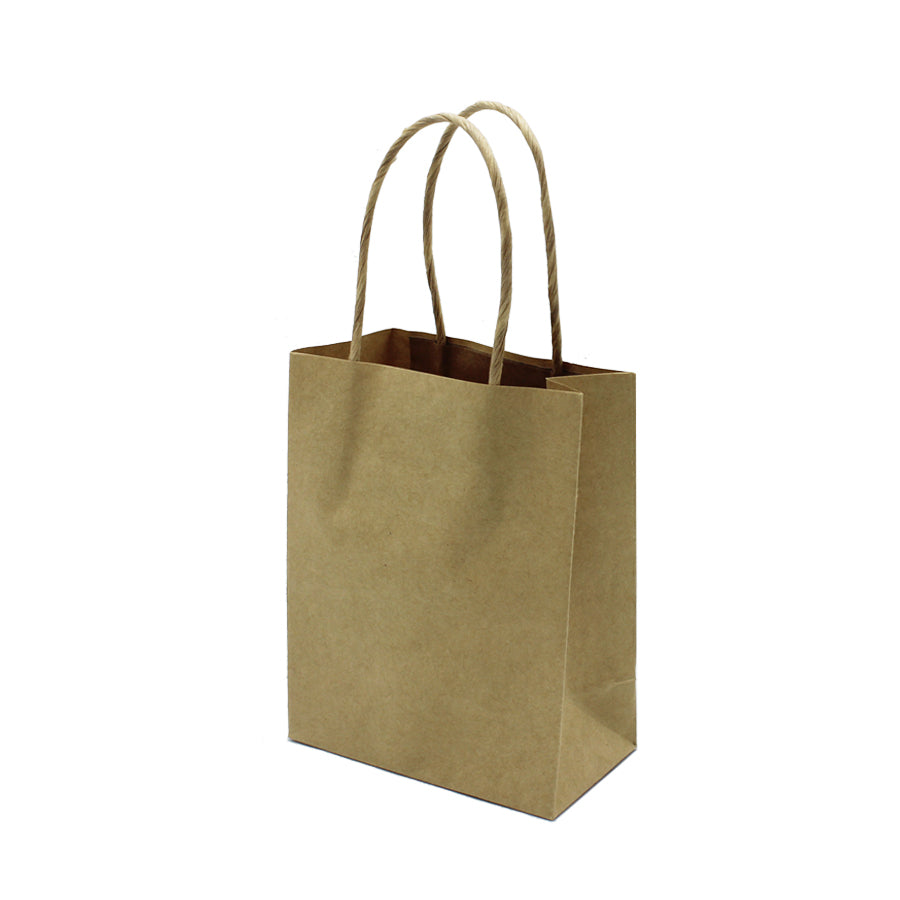 Sacos Asa Torcida Kraft Natural 120g - Kraft