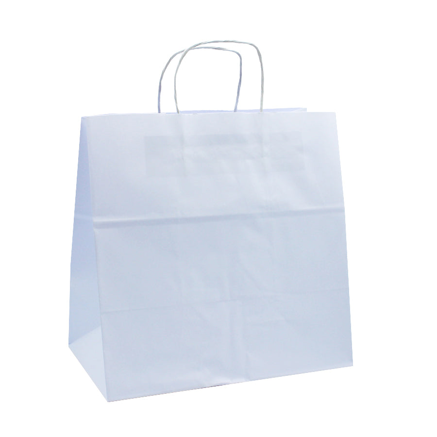 Bolsas Asa Retorcida Take-Away Kraft Blanco 90g - Blanco