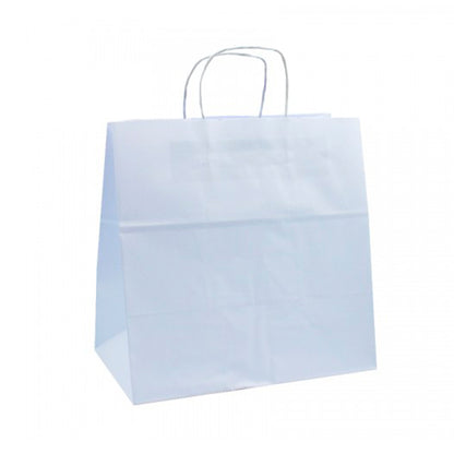 Bolsas Asa Retorcida Take-Away Kraft Blanco 90g - Blanco