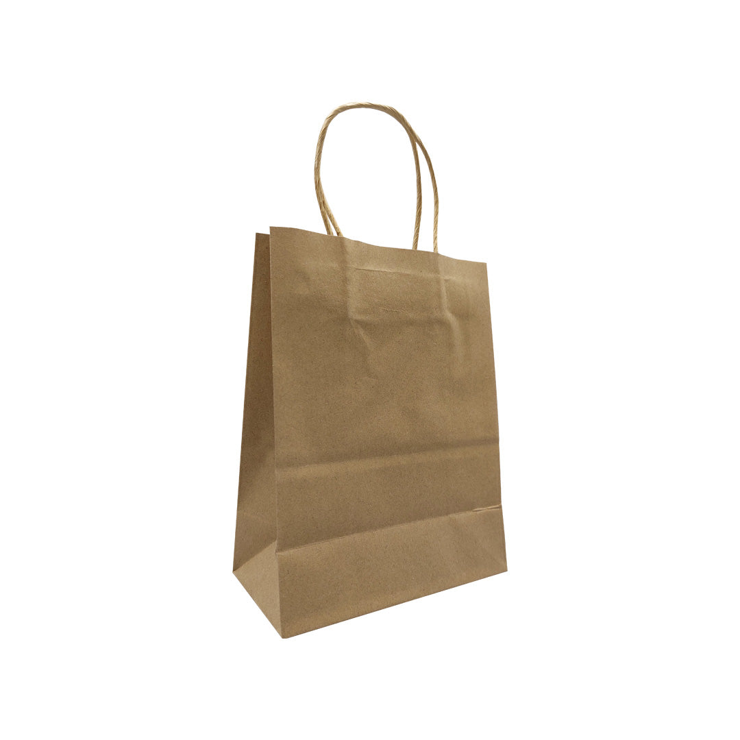 Sacos Asa Torcida Kraft Natural 120g - Kraft