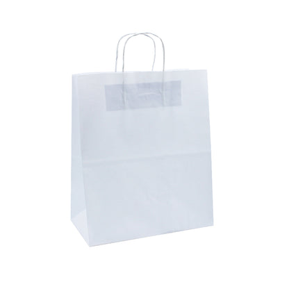 Bolsas Asa Retorcida Take-Away Kraft Blanco 90g - Blanco