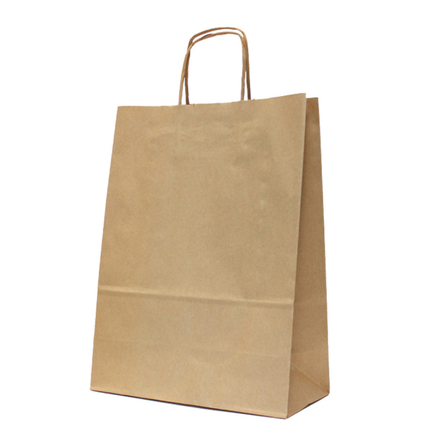 Sacos Asa Torcida Kraft Natural 120g - Kraft