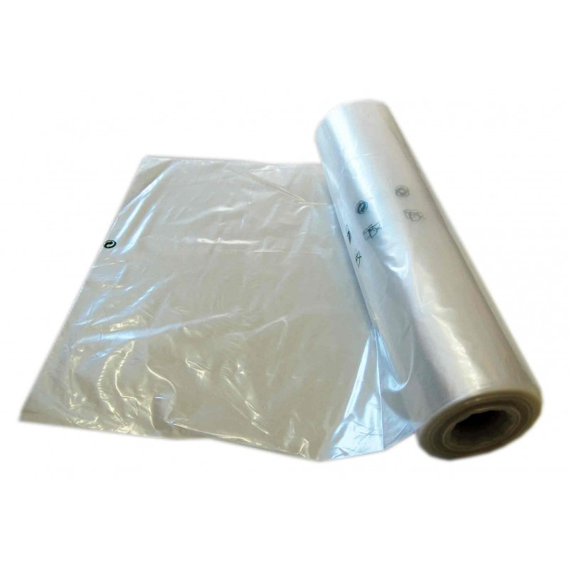Low-Density (LD) Plastic Bags on a Roll - Clear