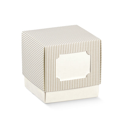 Cajas con Tapa y Base - Gris y Blanco