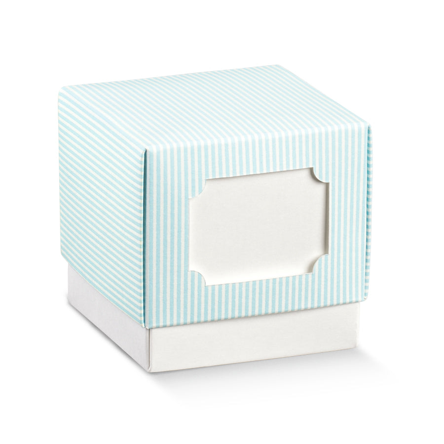 Caixas com Tampa e Fundo - Azul e Branco
