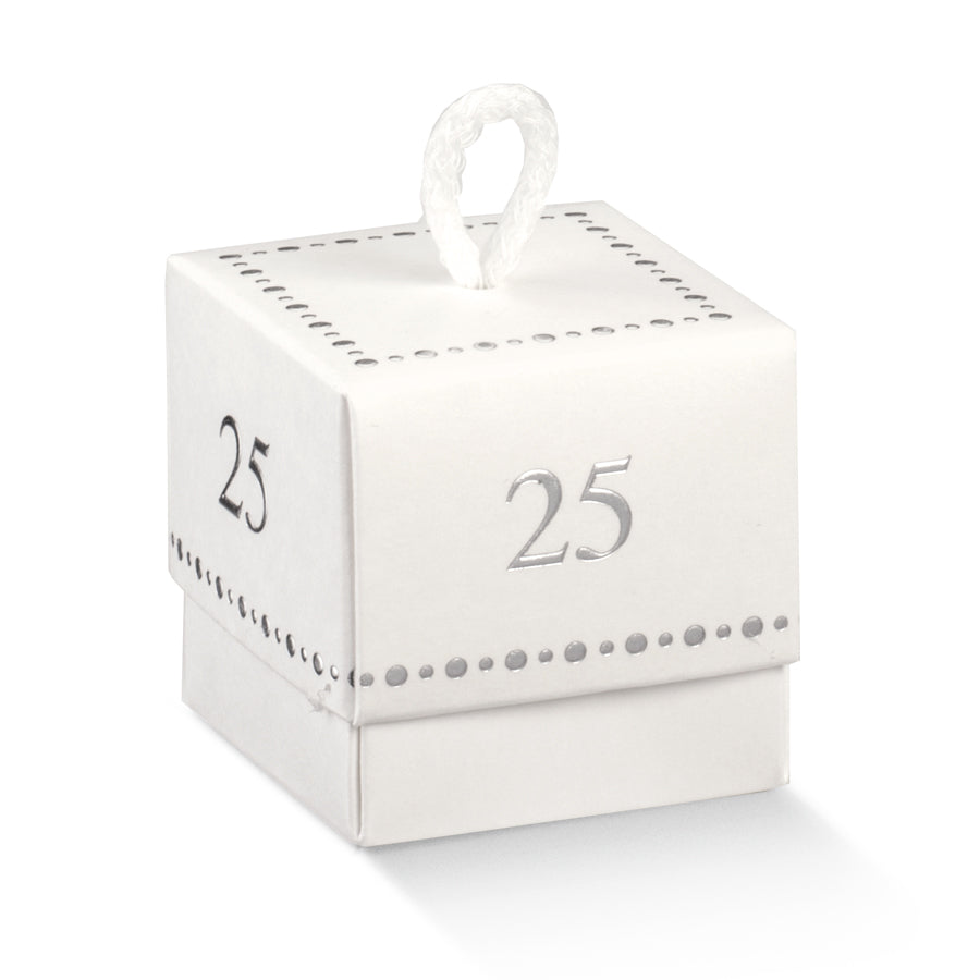 Boxes with Lid and Base - White - "25"