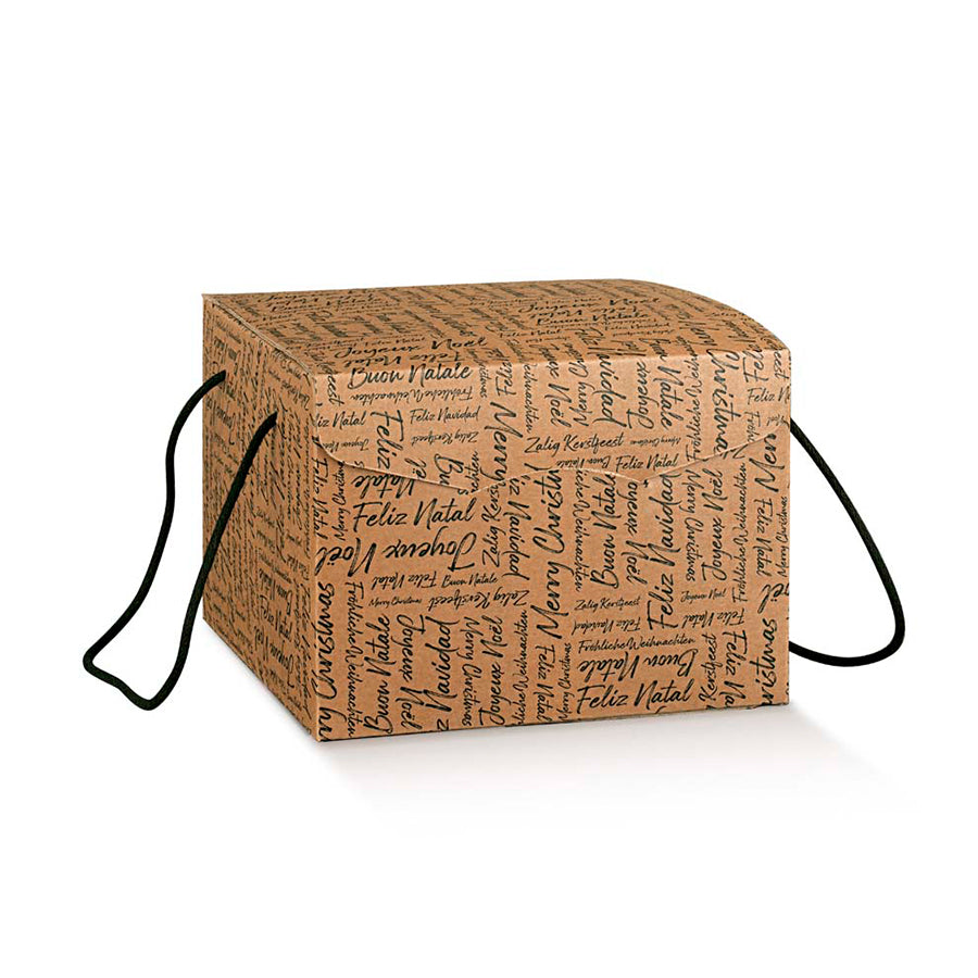 Secret Corded Boxes - Kraft and Black - "Words"