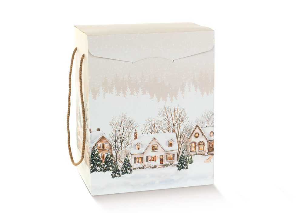 Secret Boxes with String - Multicoloured - "Christmas Village" -