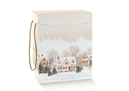 Secret Boxes with String - Multicoloured - "Christmas Village" -