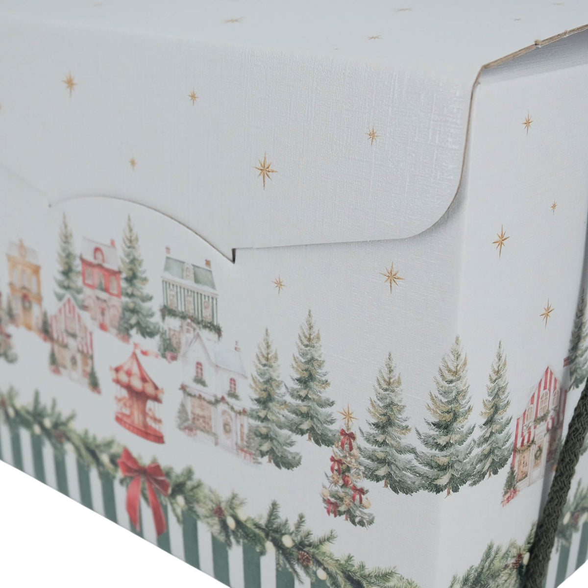 Cajas con Cordón - Verde y Blanco - "Market Verde"