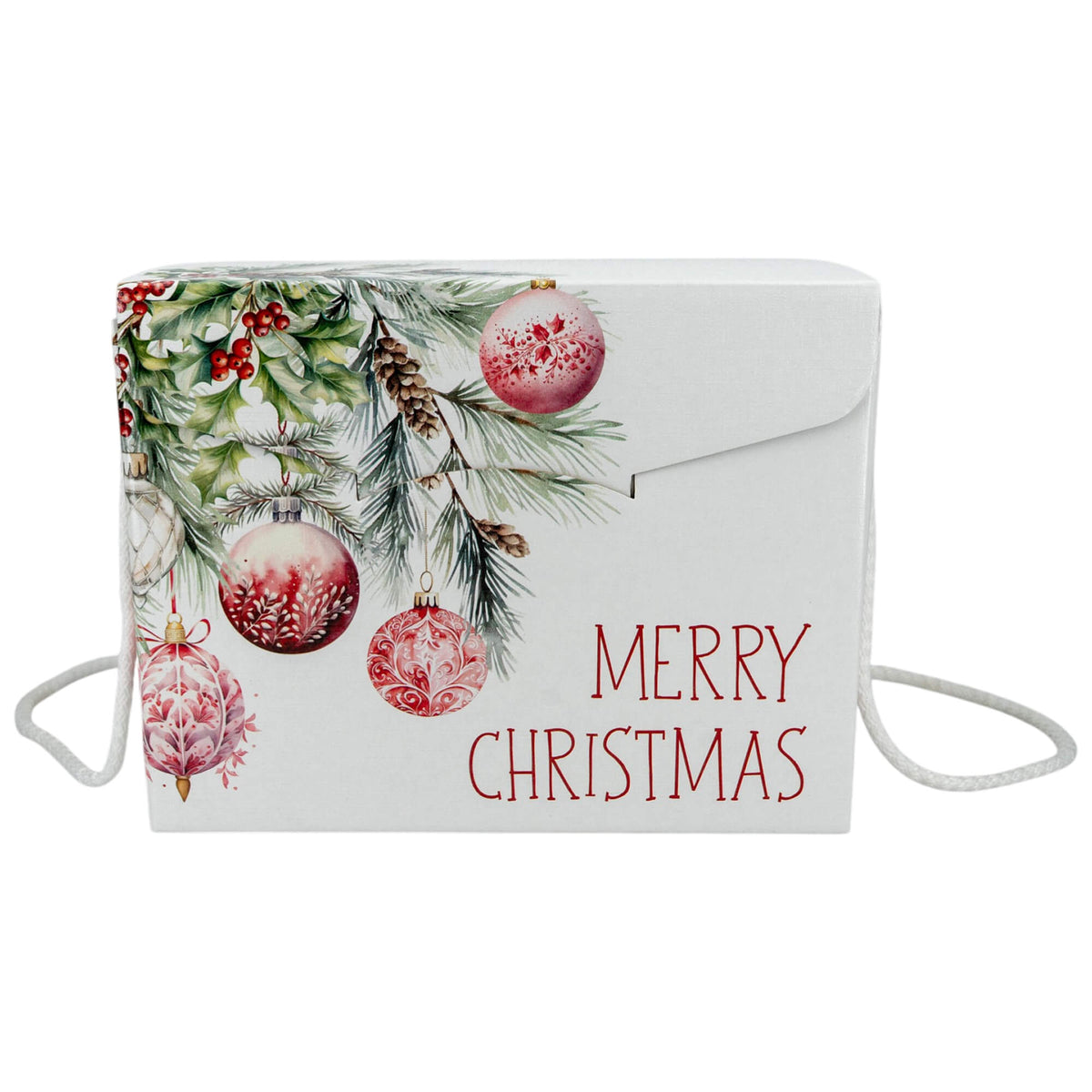 Cajas con Cordón - Blanco, Rojo y Blanco - "Addobbi di Natale"