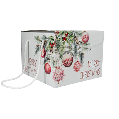 Cajas con Cordón - Blanco, Rojo y Blanco - "Addobbi di Natale"