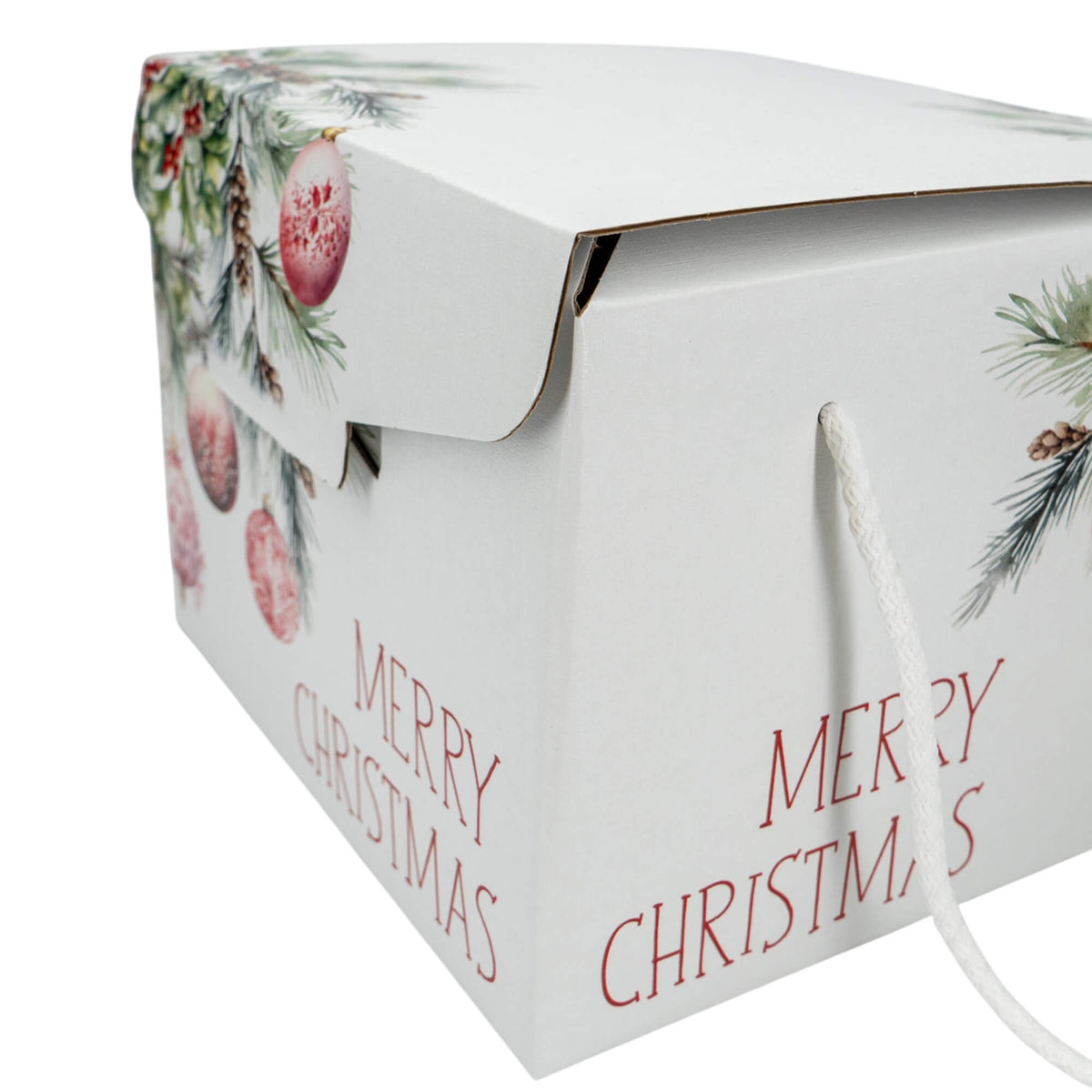 Cajas con Cordón - Blanco, Rojo y Blanco - "Addobbi di Natale"