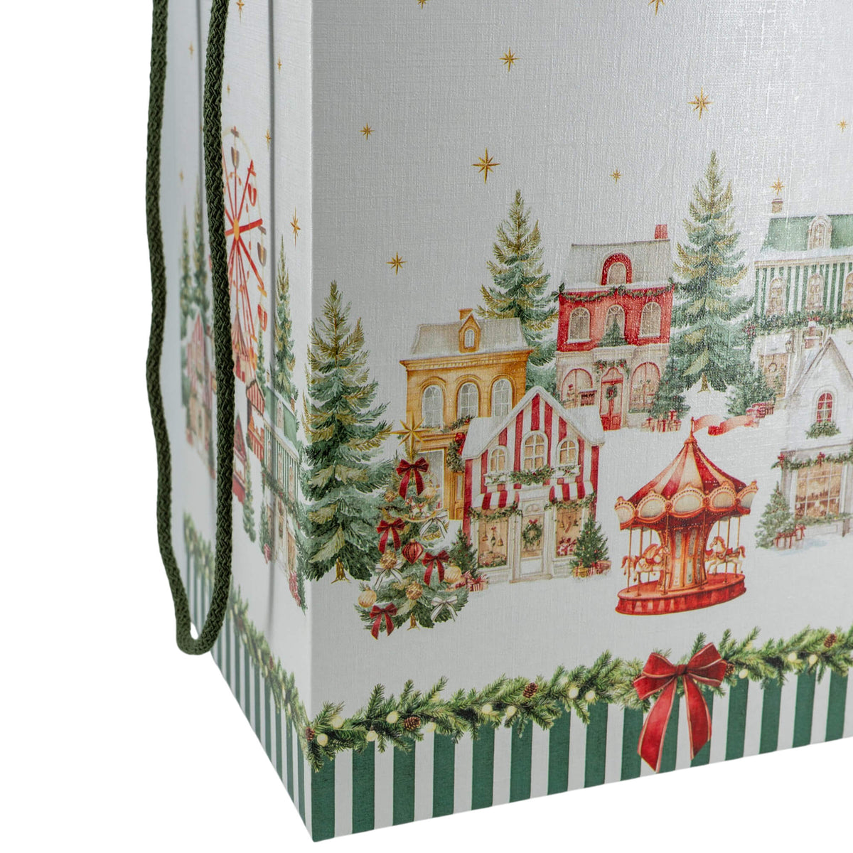 Cajas con Cordón - Verde y Blanco - "Market Verde"