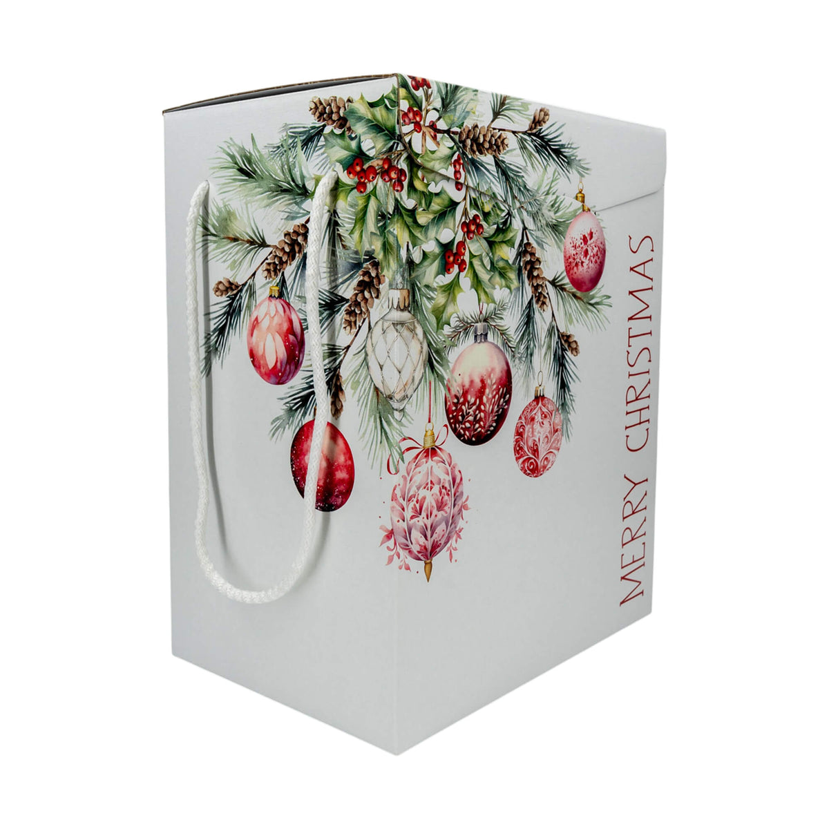 Cajas con Cordón - Blanco, Rojo y Blanco - "Addobbi di Natale"