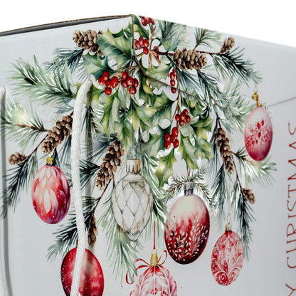 Cajas con Cordón - Blanco, Rojo y Blanco - "Addobbi di Natale"