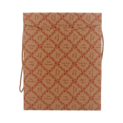 Cajas con Cordón - Kraft y Rojo - "Royal Garden"
