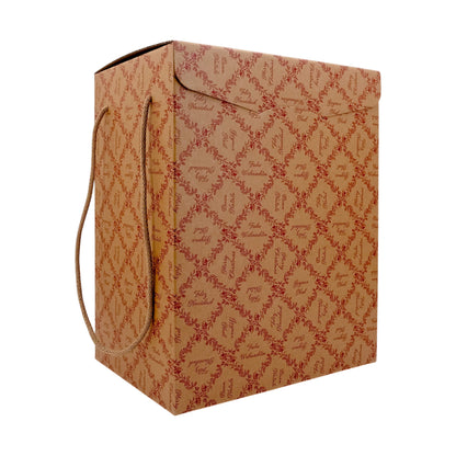 Cajas con Cordón - Kraft y Rojo - "Royal Garden"