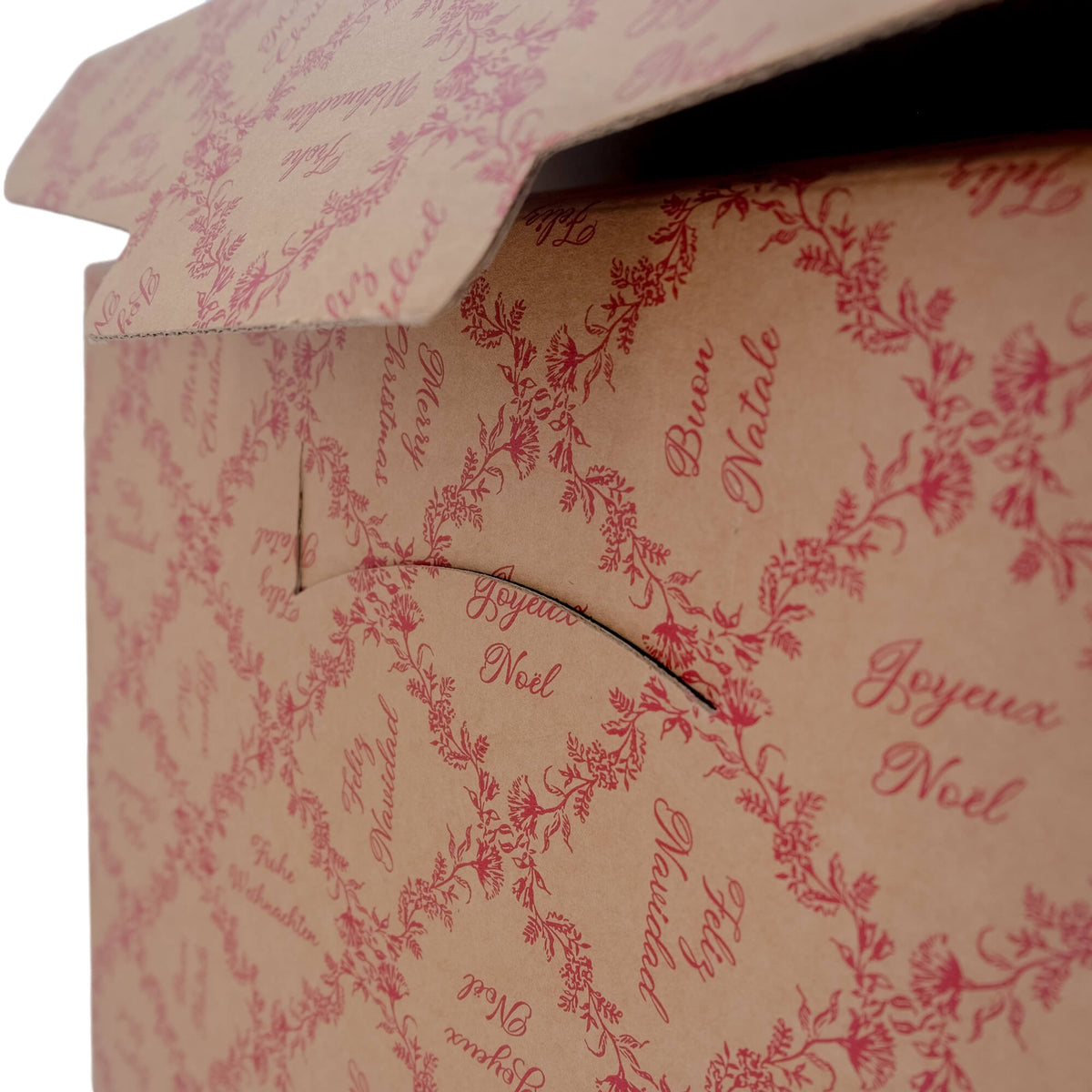Cajas con Cordón - Kraft y Rojo - "Royal Garden"