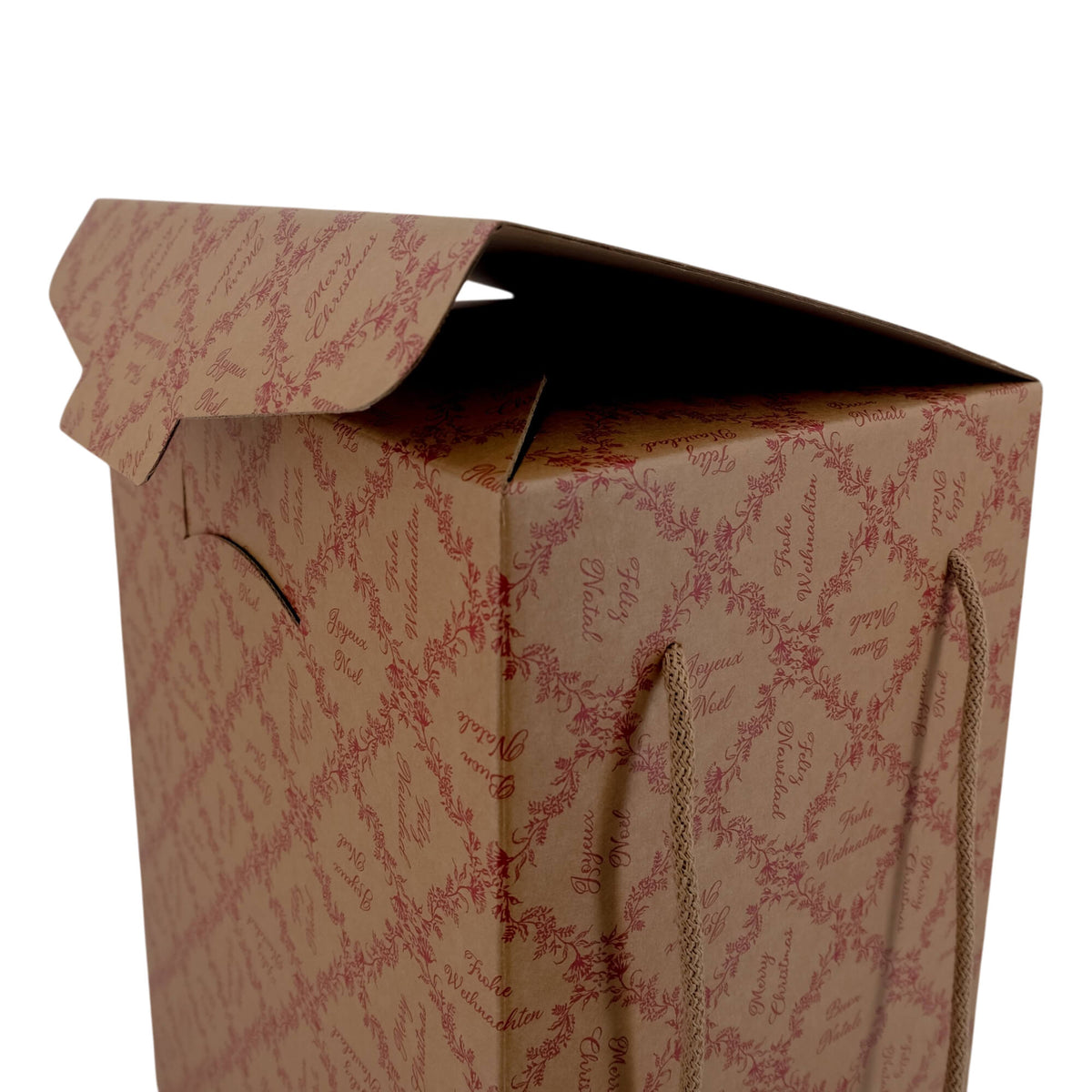 Cajas con Cordón - Kraft y Rojo - "Royal Garden"