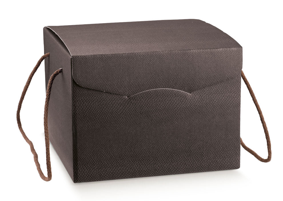 Cajas Segreto con Cordón - Marrón - "Skin"