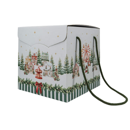 Cajas con Cordón - Verde y Blanco - "Market Verde"