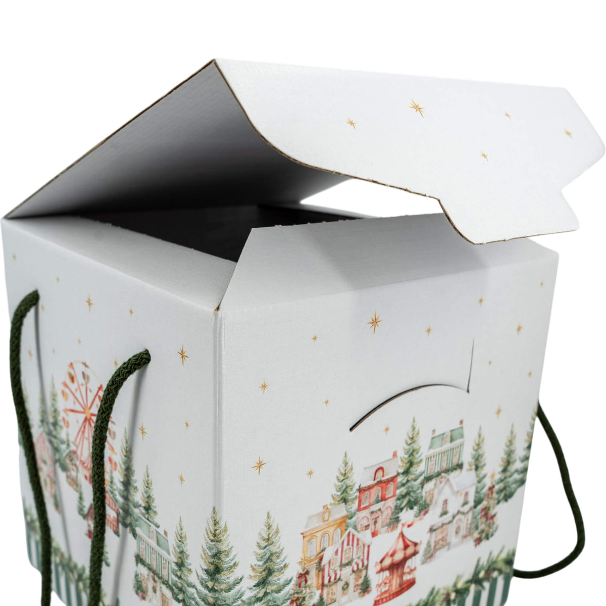 Cajas con Cordón - Verde y Blanco - "Market Verde"