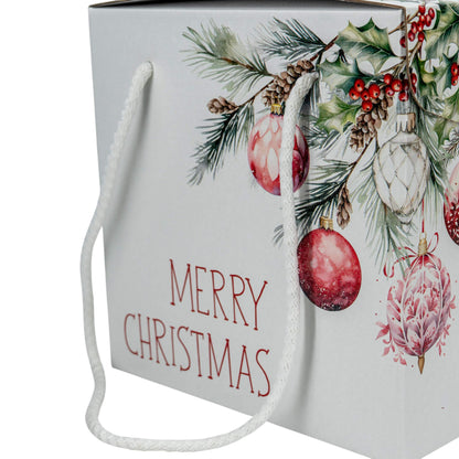 Cajas con Cordón - Blanco, Rojo y Blanco - "Addobbi di Natale"