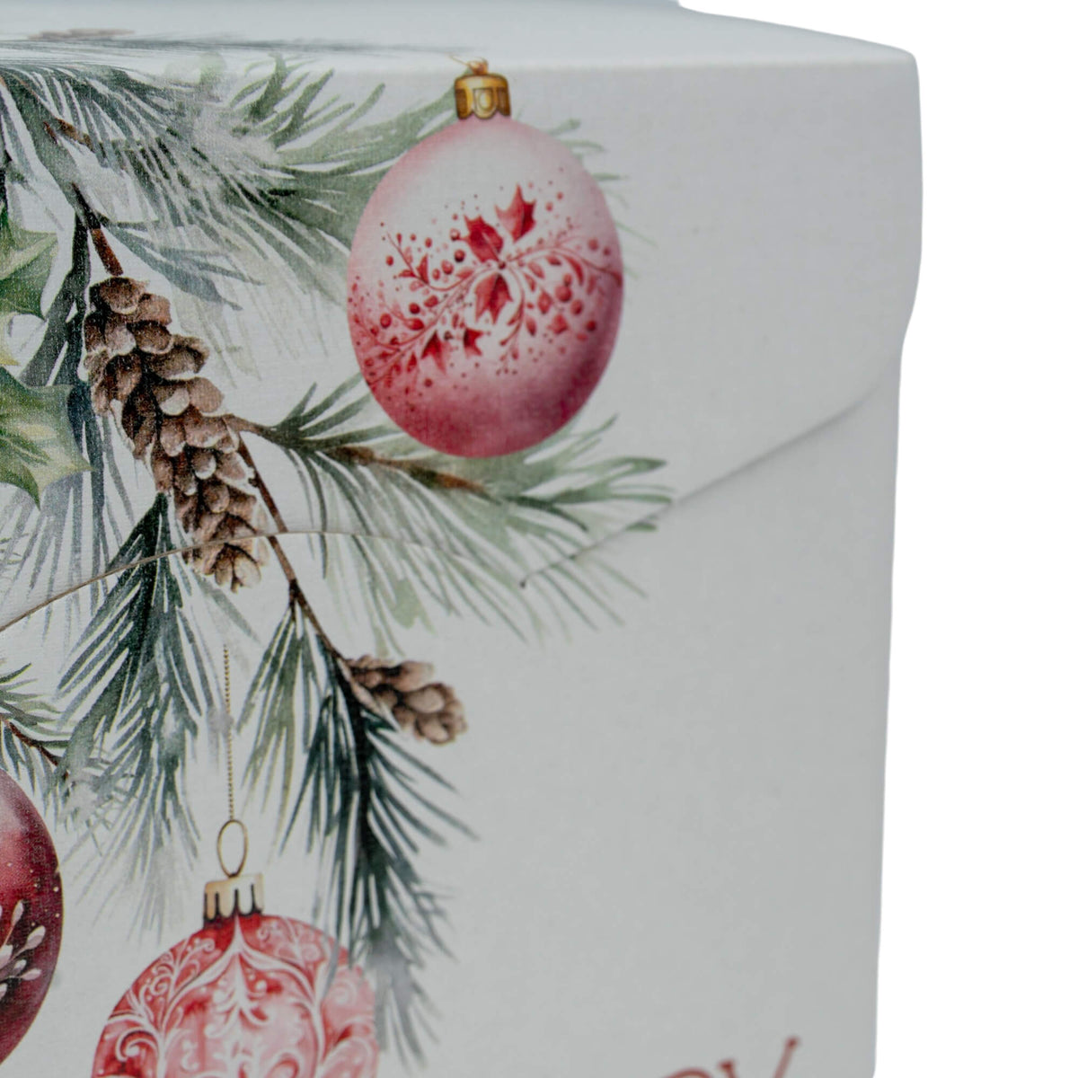 Cajas con Cordón - Blanco, Rojo y Blanco - "Addobbi di Natale"