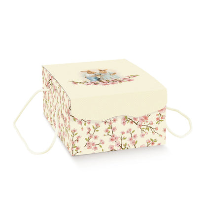 Cajas Segreto con cordón - Blanco y Rosa - "Conejo de Pascua"