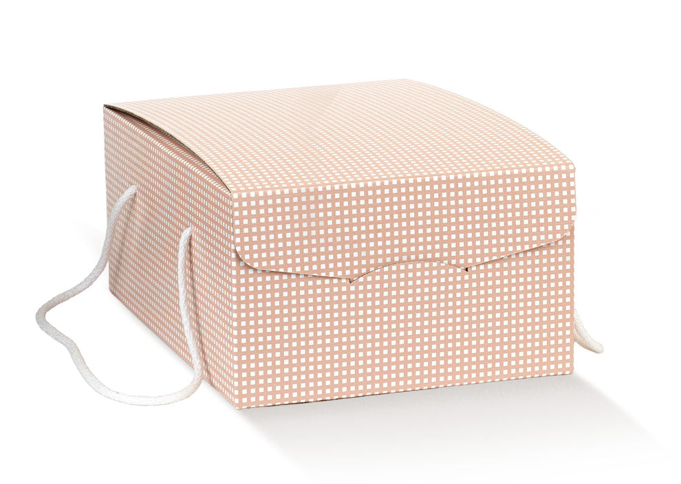 Cajas Secreto con Cordón - Rosa - "Quadretti"