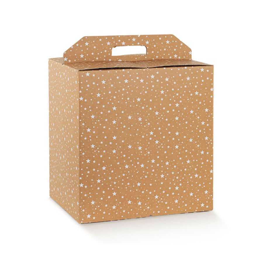 Caja Cesta - Kraft y Blanco - "Galaxy"
