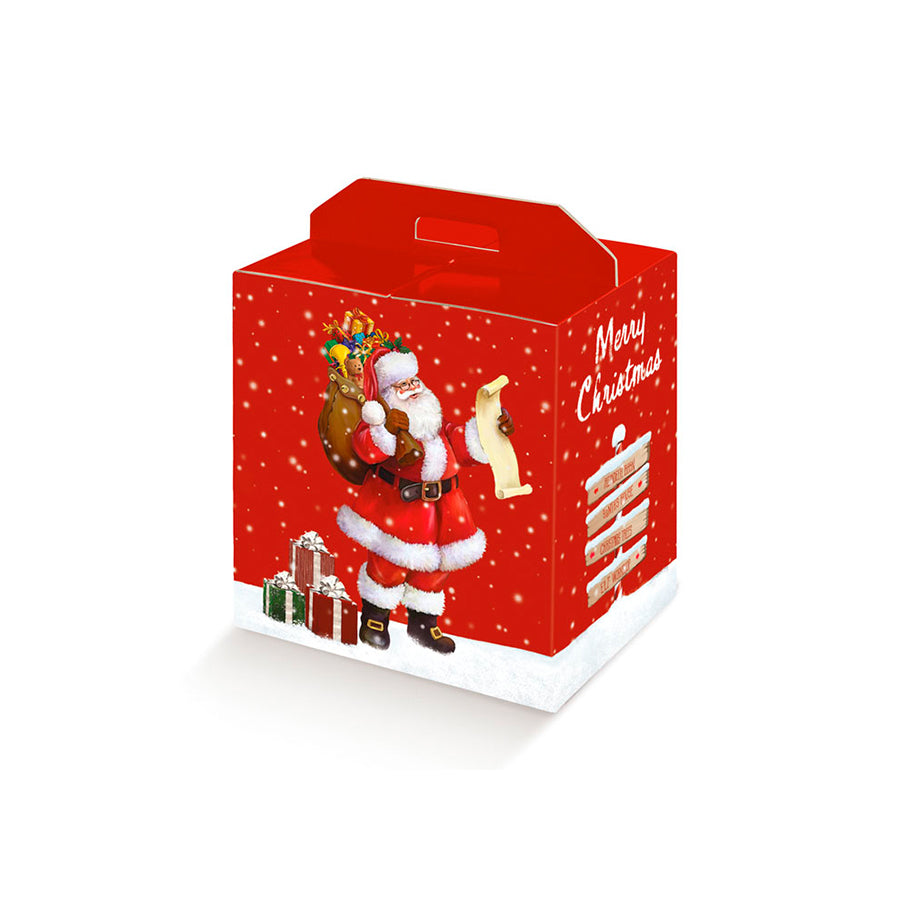 Cesta de Navidad - Roja - "Arriva Babbo Natale"