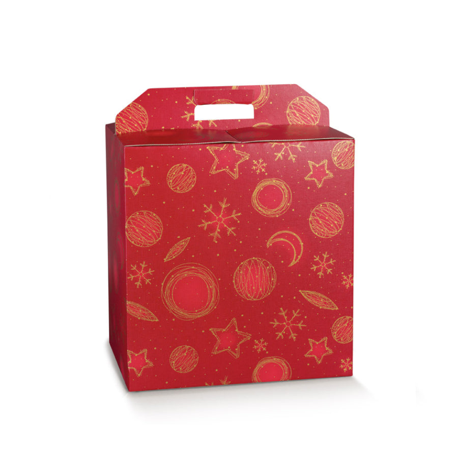 Caja Cesta - Rojo y Oro - "Red Universe"