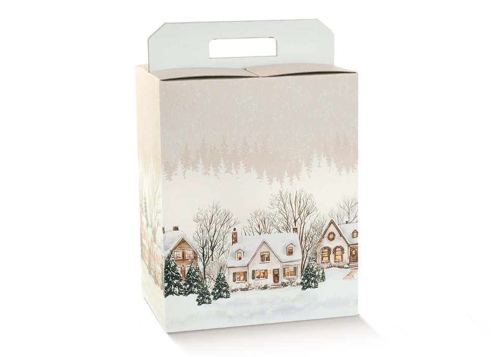 Caja Cesta - Multicolor - "Christmas Village"