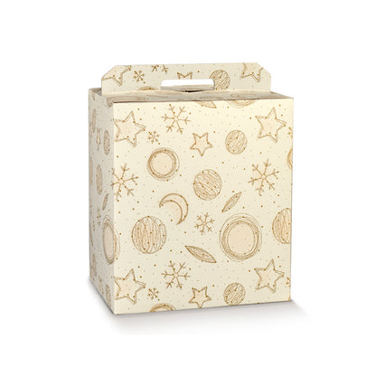 Caja Cesta - Blanco y Oro - "White Universe"